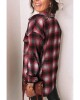 Red Plaid Button Closure Pocket Jacket - from category Jackets & Coats