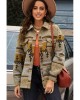 Retro Tribal Aztec Print Buttons Oversized Jacket - from category Jackets & Coats