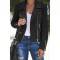 Black Zipped Notch Collar Short Jacket