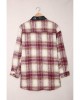 Plaid Print Long Sleeve Button-up Jacket with Pocket - from category Jackets & Coats