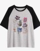 American Retro Korean Type Idle Style Oversize Cotton Short Sleeve