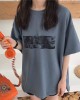 Hong Kong Style Super Fire Cec Short-sleeved T-shirt Female Korean Style Tide Ins Hong Kong Style Lazy Style Loose Top