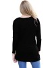 Buttoned Side Long Sleeve Spring Autumn Womens Top