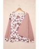 Brown Cow Contrast Asymmetrical Long Sleeve Top - from category Long Sleeve Tops