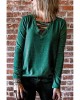 Criss Cross V Neck Long Sleeve Top - from category Long Sleeve Tops