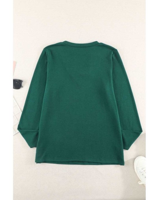 Criss Cross V Neck Long Sleeve Top - from category Long Sleeve Tops