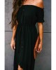 Black Glaze High Low Off The Shoulder Maxi Dress - from category Maxi Dresses