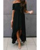 Black Glaze High Low Off The Shoulder Maxi Dress - from category Maxi Dresses