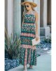 Multicolor Vintage Print Sleeveless Maxi Dress - from category Maxi Dresses