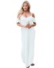 White Sassy Open Shoulder Maxi Dress - from category Maxi Dresses