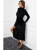 Wrap V Neck Side Split Velvet Maxi Dress - from category Maxi Dresses