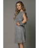 Gray Sequin Split Sleeve Midi Dress - from category Midi Dresses